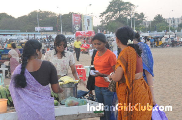 chennai college girls at marina beach