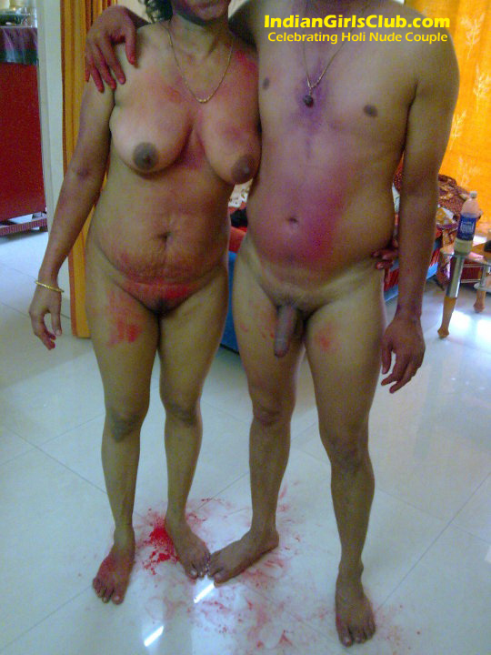 indian couple nude holi celebrations