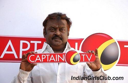 actor vijaykanth captain tv logo launch