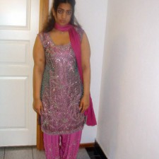 cute desi babe pink chudidhar