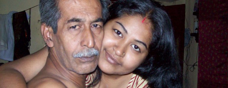 young lady with old man