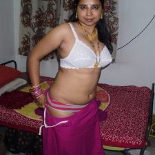 Indian Bhabhi Stripping Yellow Desi Saree Showing Boobs