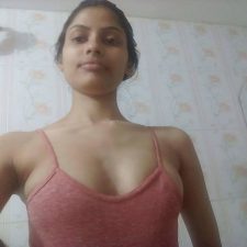 Hot Skinny Desi Teen Sonali Wearing Pink Top Naked