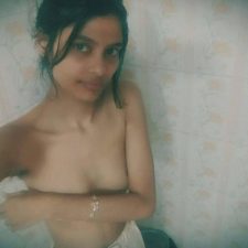 Hot Skinny Desi Teen Sonali Wearing Pink Top Naked