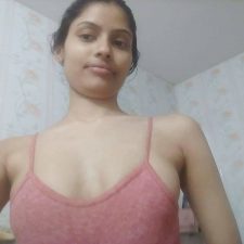 Hot Skinny Desi Teen Sonali Wearing Pink Top Naked