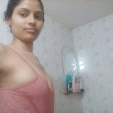 Hot Skinny Desi Teen Sonali Wearing Pink Top Naked