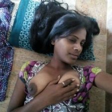 Wild Indian Village Girl Pressing Her Big Boobs